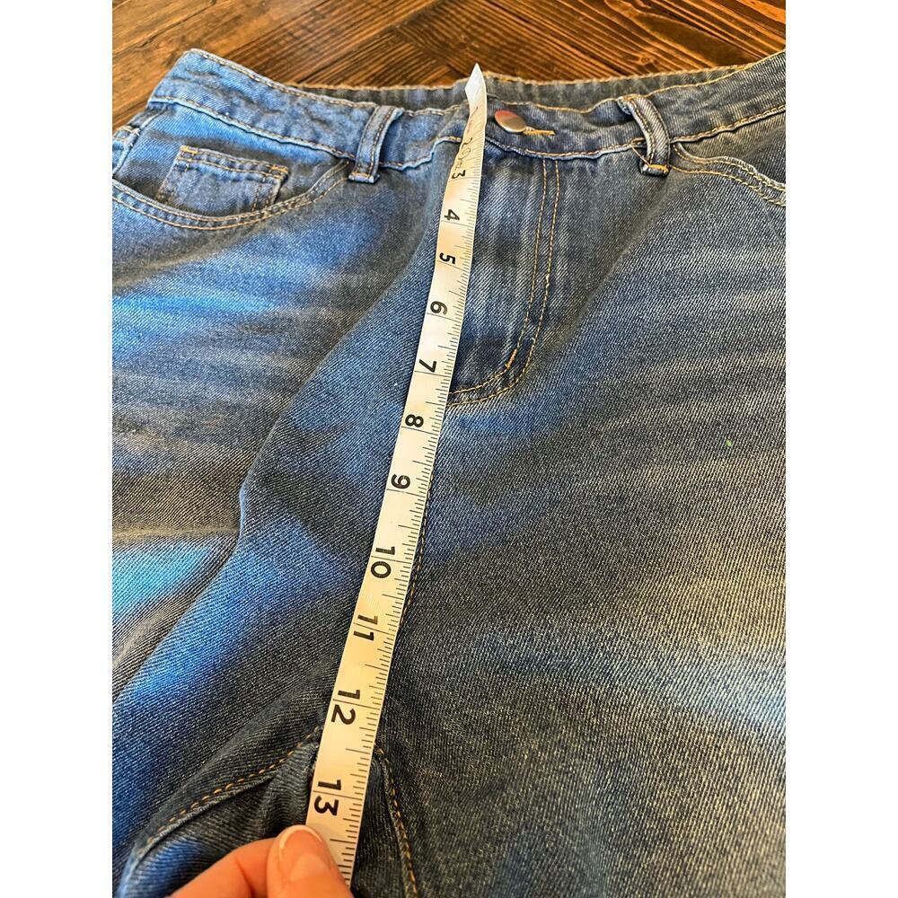 Wide Leg Jeans Women Large 30 Inch Waist Grunge Gorpcore Oversized Hippie Boho - Picture 6 of 10